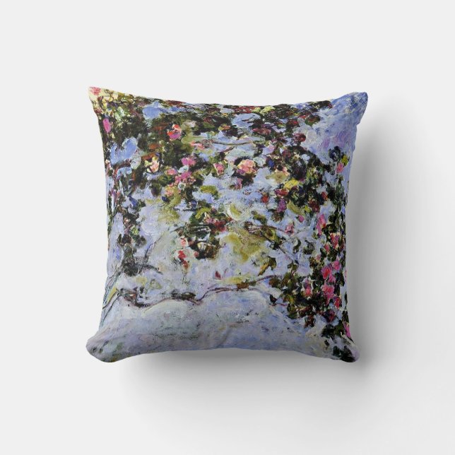 Monet - The Rose Bush Cushion (Front)