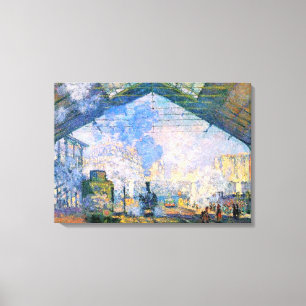 Monet - The Saint-Lazare Station, fine art Canvas Print