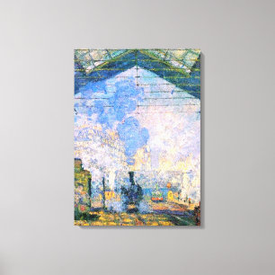 Monet - The Saint-Lazare Station, fine art Canvas Print