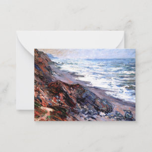Monet - The Sea at Pourville Card