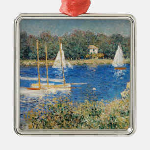 Monet - The Seine at Argenteuil Metal Tree Decoration
