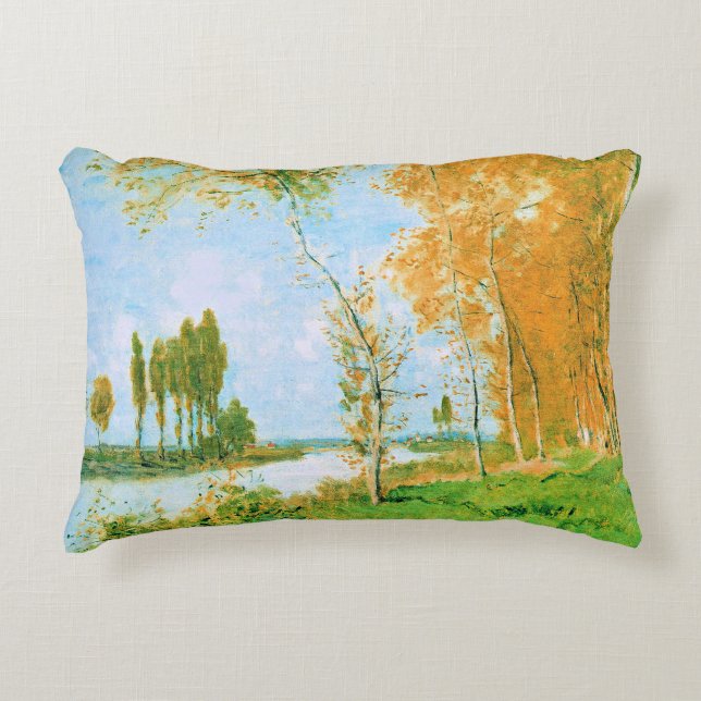Monet - The Spring in Argenteuil, Decorative Cushion (Front)