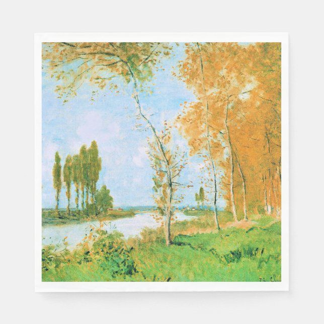 Monet - The Spring in Argenteuil, Napkin (Front)