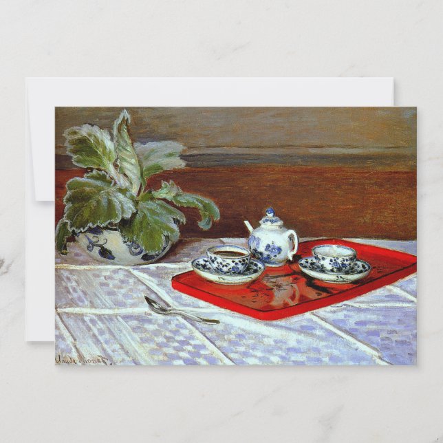 Monet - The Tea Set, Holiday Card (Front)