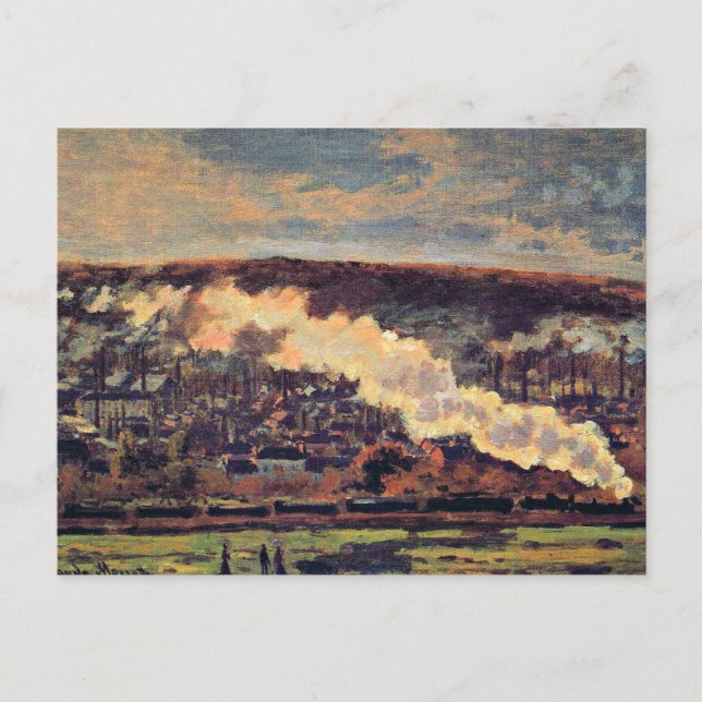 Monet - The Train, 1872, Postcard (Front)