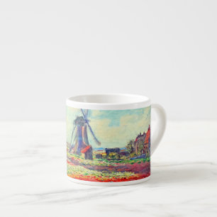 Monet Tulips Windmill Espresso Cup