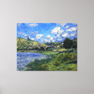 Monet - Vetheuil, Paysage Canvas Print