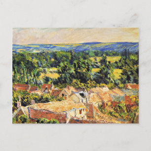Monet - View of Village of Giverny Postcard