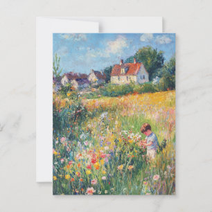 Monet Vintage Art Postcard