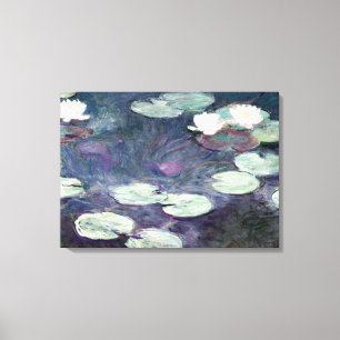Monet - Water Lilies 1897-1899, fine art Canvas Print