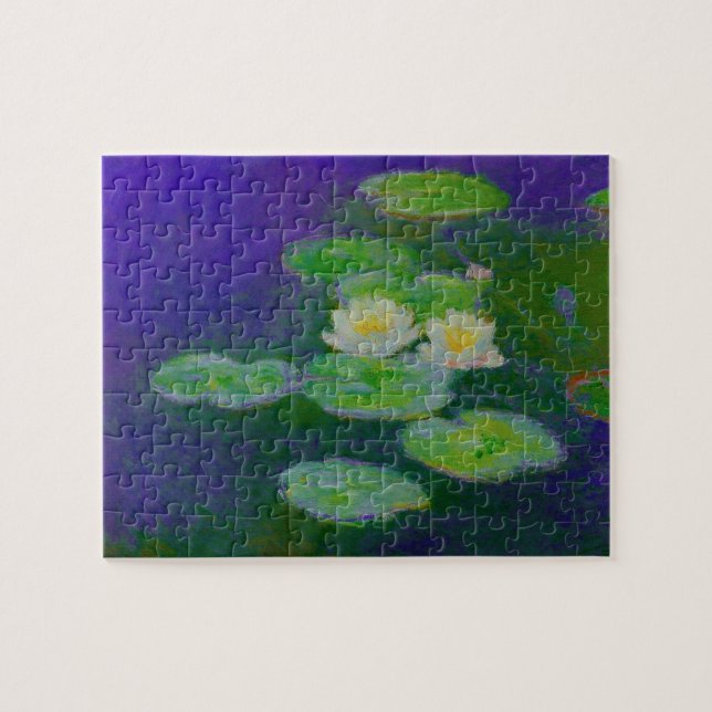 Monet Water Lilies 1897 Puzzle (Horizontal)