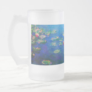 Monet Water Lilies 1906 Frosted Glass Beer Mug