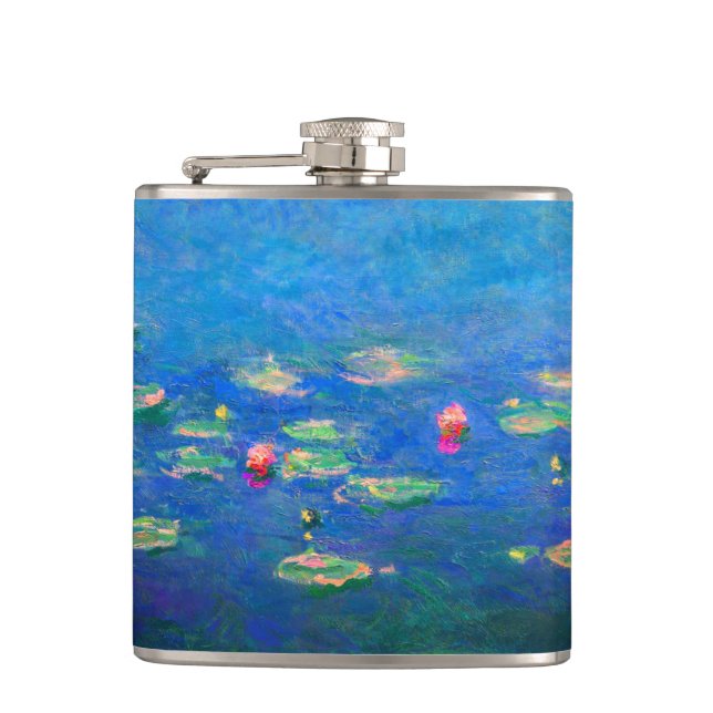 Monet Water Lilies 1906 Hip Flask (Front)