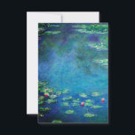 Monet Water Lilies 1906 Invitation<br><div class="desc">Card featuring Claude Monet’s oil painting Water Lilies (1906). A serene still life of the interplay between light and reflection upon beautiful water lilies in a pond. A great gift for fans of impressionism and French art.</div>