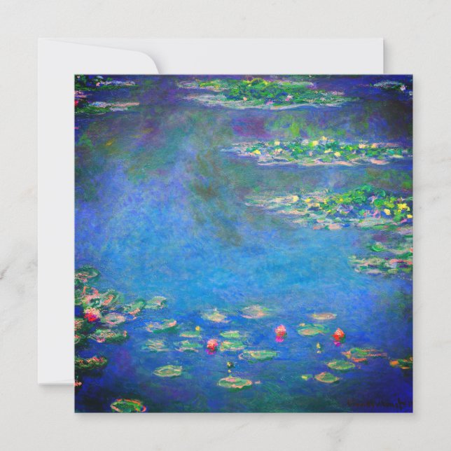 Monet Water Lilies 1906 Invitation (Front)