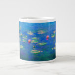 Monet Water Lilies 1906 Large Coffee Mug<br><div class="desc">Coffee Mug featuring Claude Monet’s oil painting Water Lilies (1906). A serene still life of the interplay between light and reflection upon beautiful water lilies in a pond. A great gift for fans of impressionism and French art.</div>