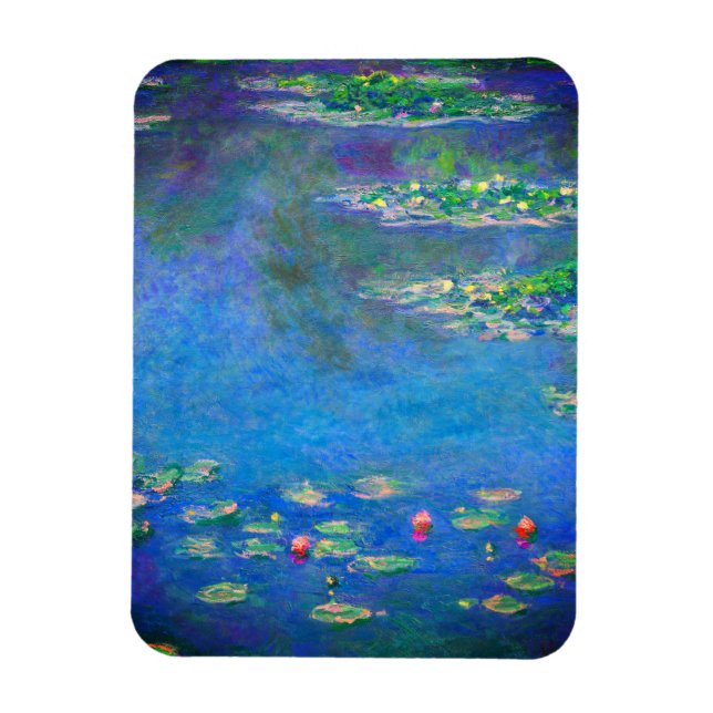 Monet Water Lilies 1906 Magnet (Vertical)