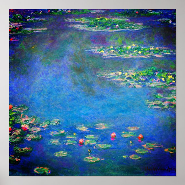 Monet Water Lilies 1906 Poster (Front)