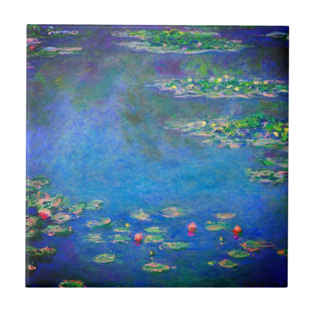 Monet Water Lilies 1906 Tile (Front)