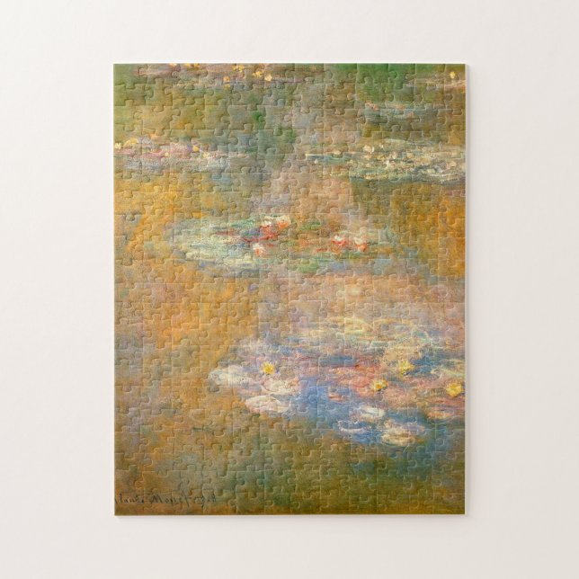 Monet Water Lilies 1908 Fine Art Jigsaw Puzzle (Vertical)