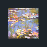 MONET WATER LILIES 1916 brite Stretched Canvas Art<br><div class="desc">French Impressionist painter, Claude Monet painted this Water Lilies --- 1916, originally as an oil on canvas painting from the inspirations of his own backyard in early 20th Century France. Being 76 years of age when he painted this water lily pond creation, Monet's cataracts were progressing and changing his perception...</div>