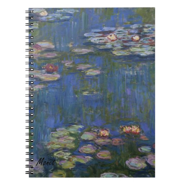MONET Water Lilies 1916 Diary Journal Notebook (Front)