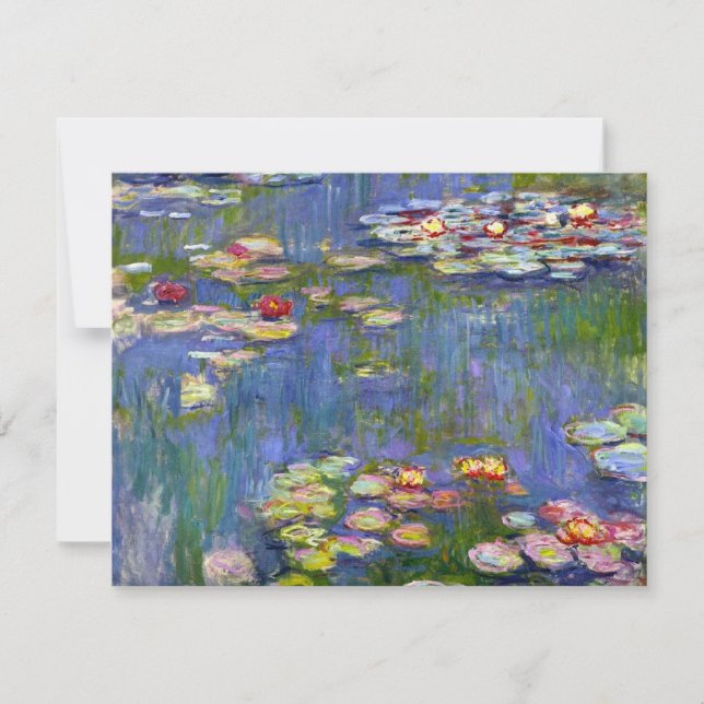 Monet Water Lilies 1916 Invitations (Front)