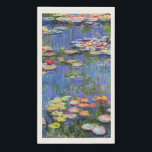 Monet - Water Lilies, 1916, Napkin<br><div class="desc">Claude Monet's famous painting,  Water Lilies,  1916</div>