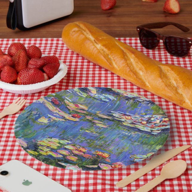 Monet - Water Lilies, 1916, Paper Plate (Picnic)