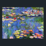 Monet - Water Lilies, 1916, Poster<br><div class="desc">Claude Monet's famous painting,  Water Lilies 1916</div>
