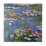 Monet Water Lilies 1916 Tile<br><div class="desc">Monet Water Lilies 1916 tile. Oil painting on canvas from 1916. French impressionist Claude Monet remains renowned and beloved for the water lily paintings that he created at his garden pond at Giverny. This specific water lily painting is from 1916 and reveals Monet’s move towards increasing abstraction and more varied...</div>