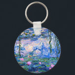 Monet: Water Lilies 1919, famous painting, Key Ring<br><div class="desc">Claude Monet: Water Lilies,  1919,  beautiful fine art painting</div>