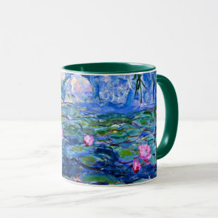 Monet: Water Lilies 1919, famous painting Mug