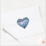 Monet - Water Lilies, 1919, Heart Sticker<br><div class="desc">Claude Monet's 1919 painting,  Water LIlies (pink).</div>