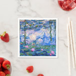 Monet - Water Lilies, 1919, Napkin<br><div class="desc">Claude Monet's famous painting,  Water Lilies,  1919.</div>