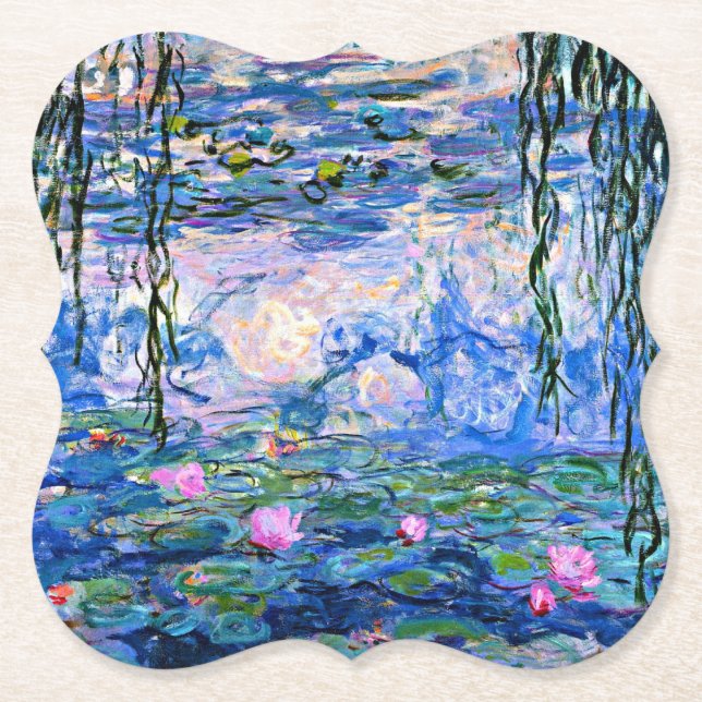Monet, Water Lilies, 1919, Paper Coaster (Front)