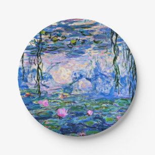 Monet - Water Lilies, 1919 Paper Plate