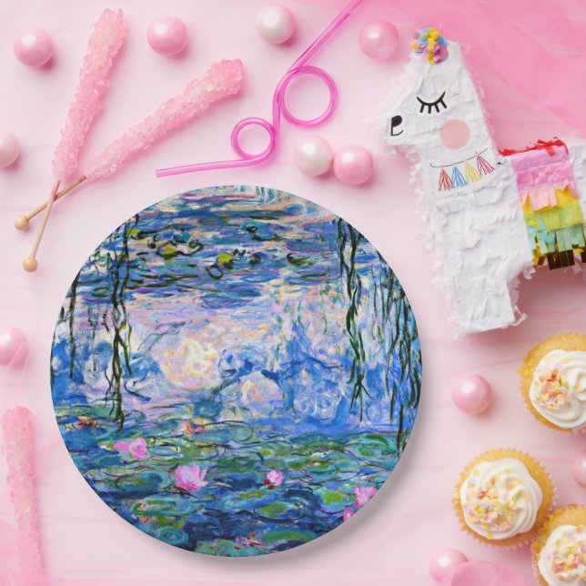 Monet - Water Lilies, 1919, Paper Plate (Party)