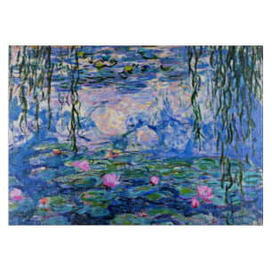 Monet - Water Lilies, 1919, pink, Cutting Board