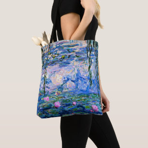 Monet - Water Lilies, 1919, pink Tote Bag