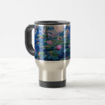 Monet: Water Lilies 1919, soft pink flowers Travel Mug<br><div class="desc">Claude Monet: Water Lilies,  1919,  Pretty Impressionist artwork coffee mug.</div>