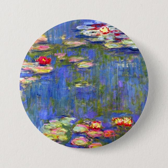 Monet Water Lilies  7.5 Cm Round Badge (Front)