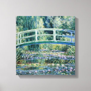 Monet - Water Lilies and Japanese Bridge Canvas Print