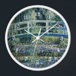 Monet - Water Lilies and Japanese Bridge Clock<br><div class="desc">Water Lilies and Japanese Bridge,  famous painting by Claude Monet.</div>