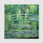 Monet Water Lilies and Japanese Bridge Magnet<br><div class="desc">Water Lilies and Japanese Bridge by French Impressionism painter,  Claude Monet. This Japanese footbridge was built over his lily pond by 1895. By 1899 he had made the first series of paintings that focused on the Japanese bridge.</div>