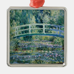 Monet - Water Lilies and Japanese Bridge  Metal Tree Decoration