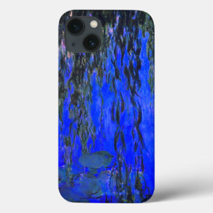 Monet Water Lilies and Weeping Willow Branches iPhone 13 Case