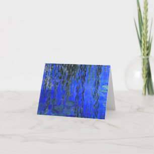 Monet Water Lilies and Weeping Willow Branches Invitation
