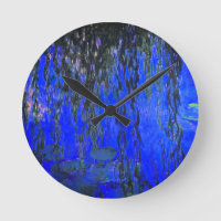 Monet Water Lilies and Weeping Willow Branches