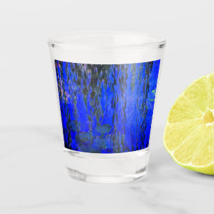 Monet Water Lilies and Weeping Willow Branches Shot Glass